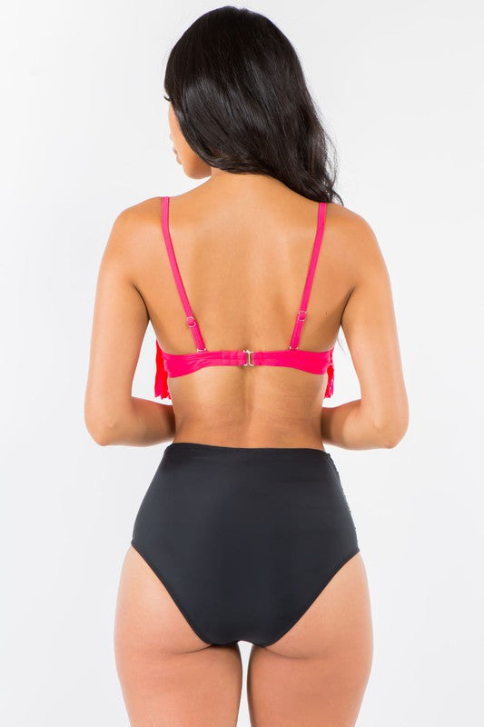 Fringe High Waist Swimwear S1-M1-L1 3pcs 1 Pack