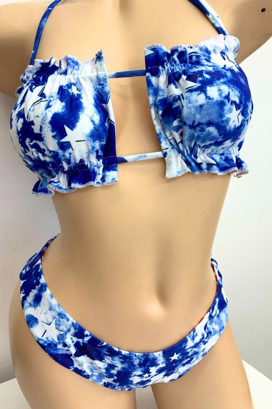 Star Tie Dye Bikini Set S2-M2-L2 6pcs 1 pack