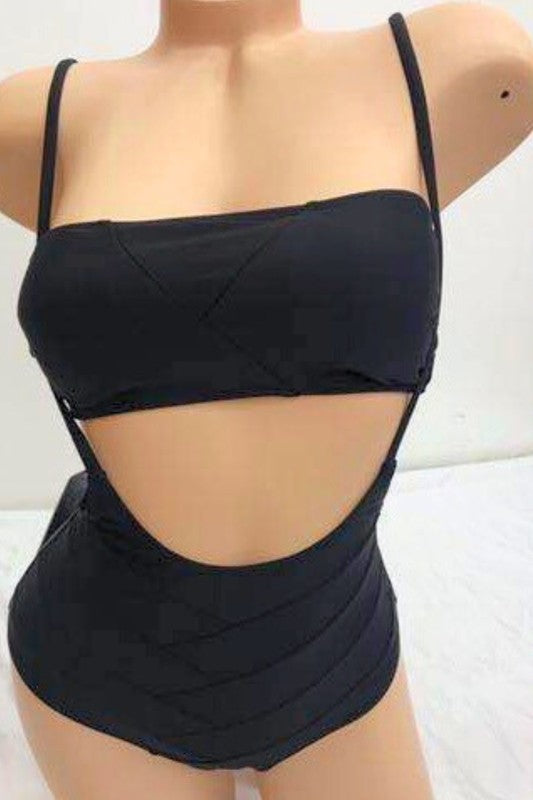 Tummy Control Bandeau Top Two-Piece Swimwear S1-M1-L1 3pcs 1 Pack
