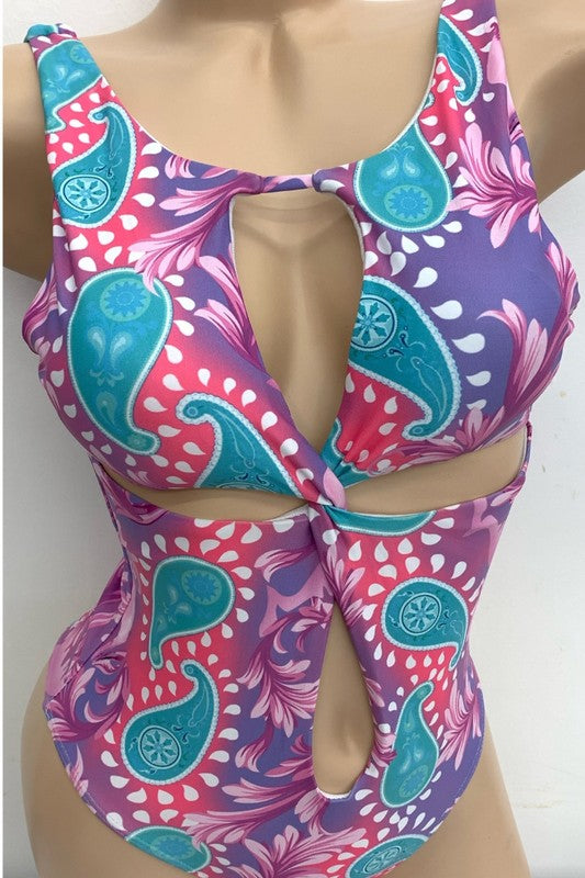 Center Cross Twisted Paisley Swimwear S1-M1-L1 3pcs 1 Pack