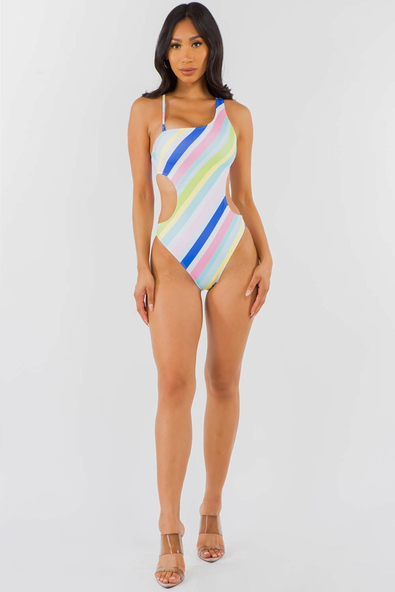 Cute Rainbow Print One Piece S1-M1-L1 3 pcs 1 pack