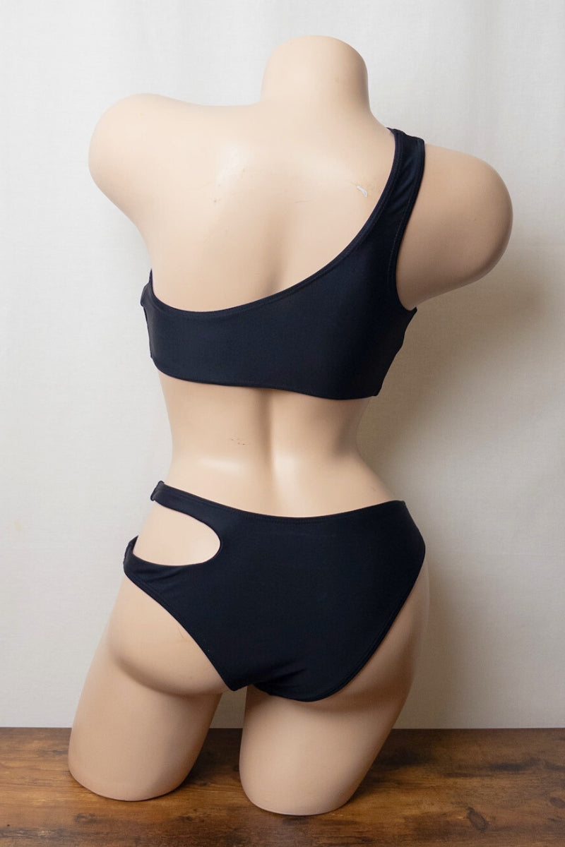 Midnight Cutout Bikini Set S-M-L 3 pcs 1 pack