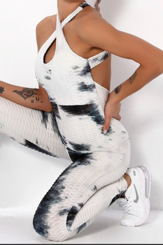 Tie-Dye Power Sculpt Jumpsuit S1-M1-L1-XL1 4 pcs 1 pack
