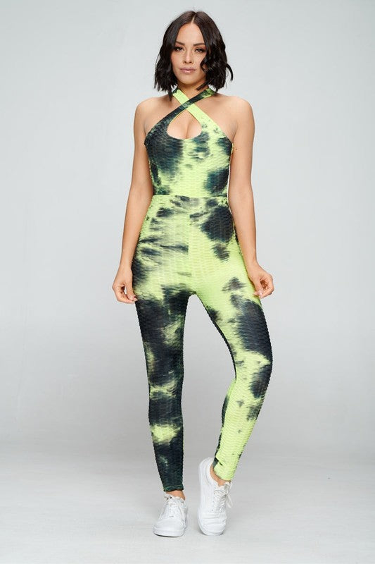 Tie-Dye Power Sculpt Jumpsuit S1-M1-L1-XL1 4 pcs 1 pack