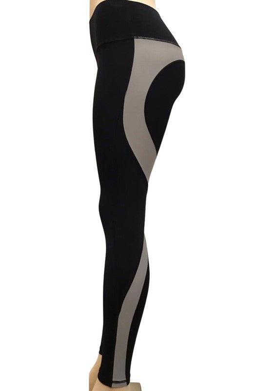 Heartbeat Curve Stipe Leggings S2-M2-L2 6 pcs 1 pack