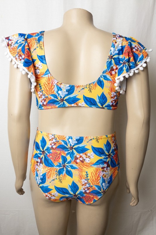 Tropical Paradise Plus Size Bikini Set Plus Size 4 pcs pack