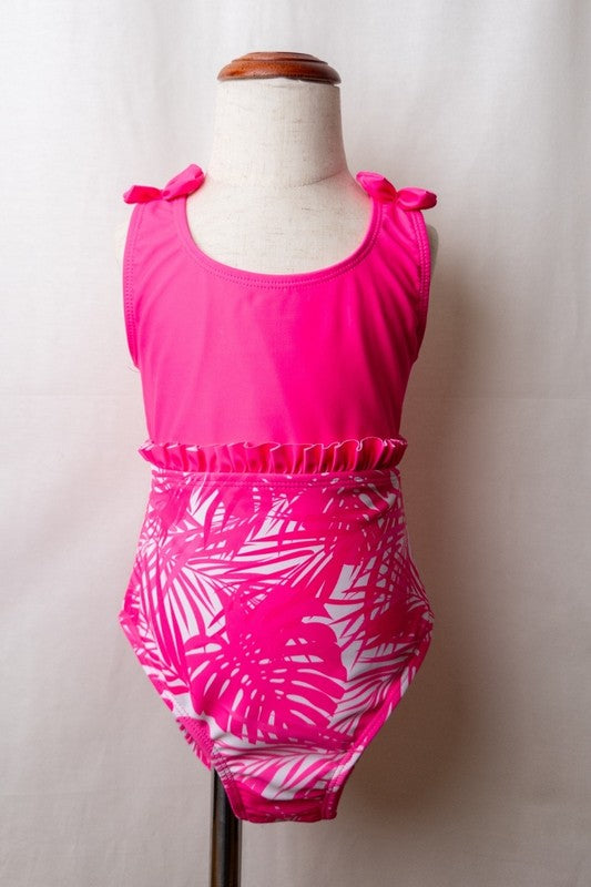 Tropical Breeze Ruffle Swimsuit 5 pcs pack