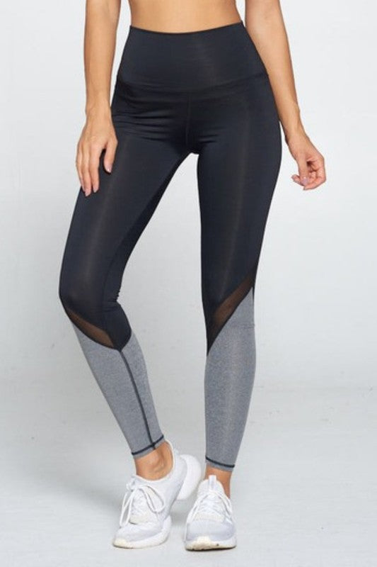 Shadow Mesh Panel Leggings S2-M2-L2 6 pcs 1 pack