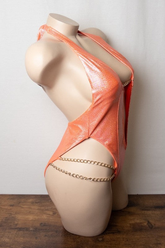 Dazzling Chain Dive Bodysuit S1-M1-L1 3 pcs 1 pack