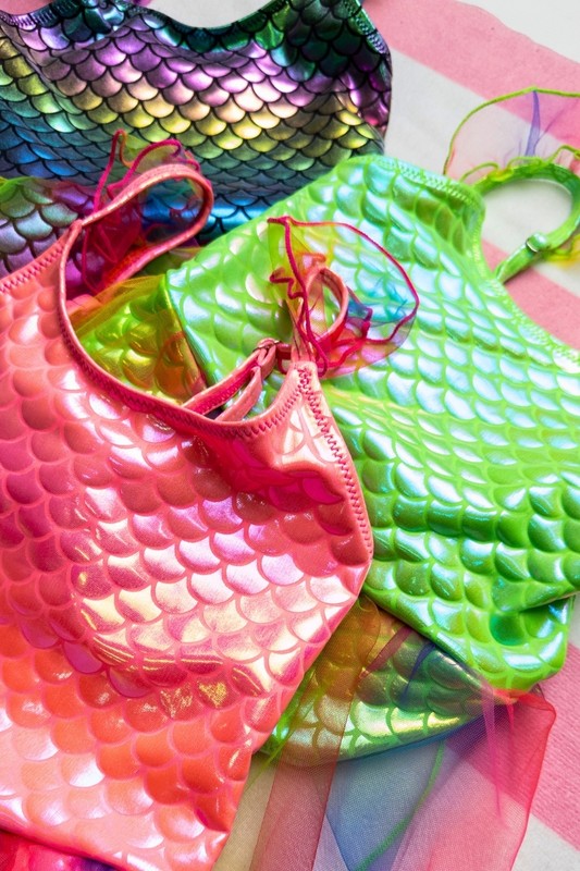 Girls Rainbow Reef Dance Swimsuit 5pcs pack