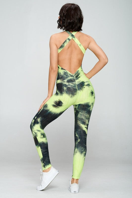 Tie-Dye Power Sculpt Jumpsuit S1-M1-L1-XL1 4 pcs 1 pack