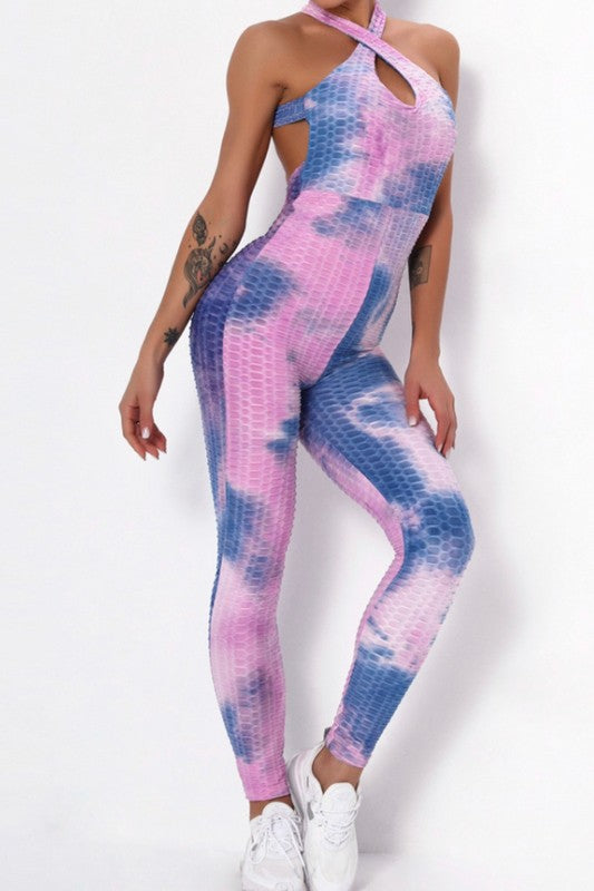 Tie-Dye Power Sculpt Jumpsuit S1-M1-L1-XL1 4 pcs 1 pack