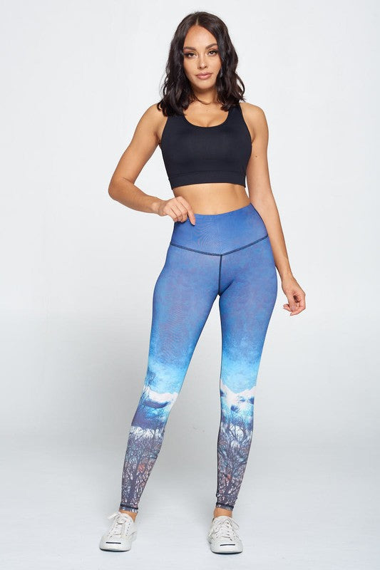 Wilderness Print Yoga Legging S2-M2-L2 6 pcs 1 pack