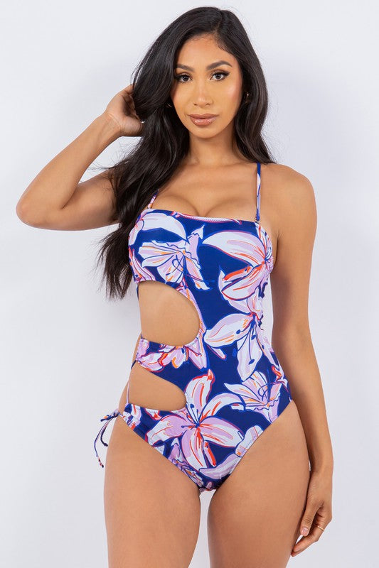 Island Bloom Cutout Monokini S1-M1-L1 3 pcs 1 pack