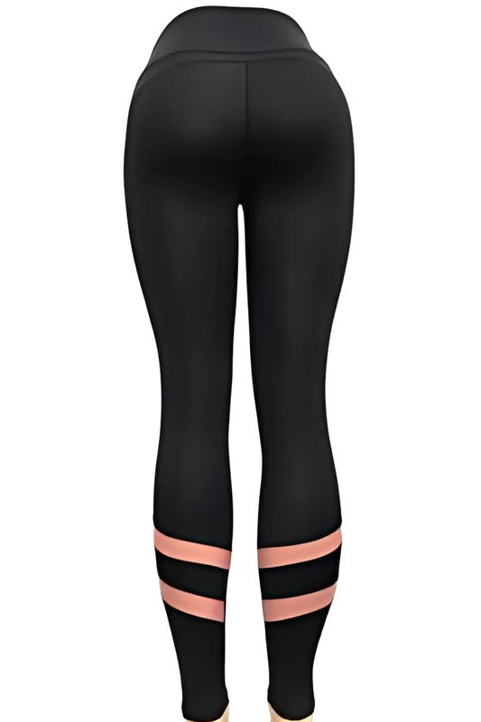 Velocity Stripe Mesh Leggings S2-M2-L2 6 pcs 1 pack