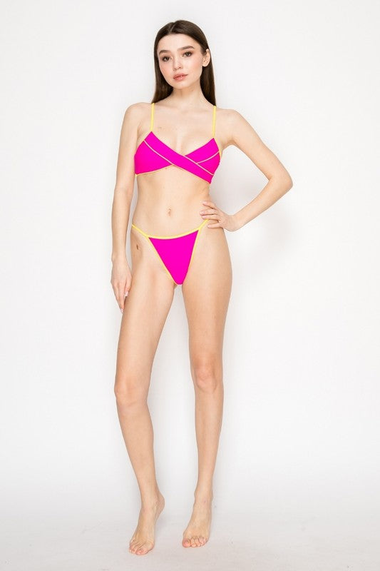Radiant Retro Bikini Set S-M-L 3 pcs 1 pack