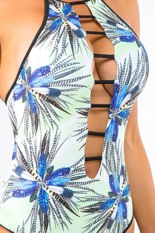 Tropical Center Cut String Swimwear S2-M2-L2 6 pcs 1 pack