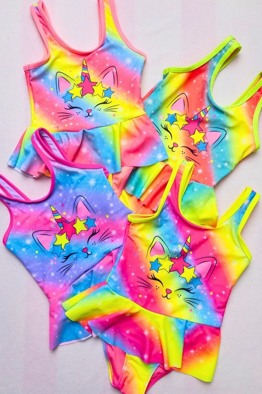 Magical Meow-unicorn Swim Dress 6 pcs pack