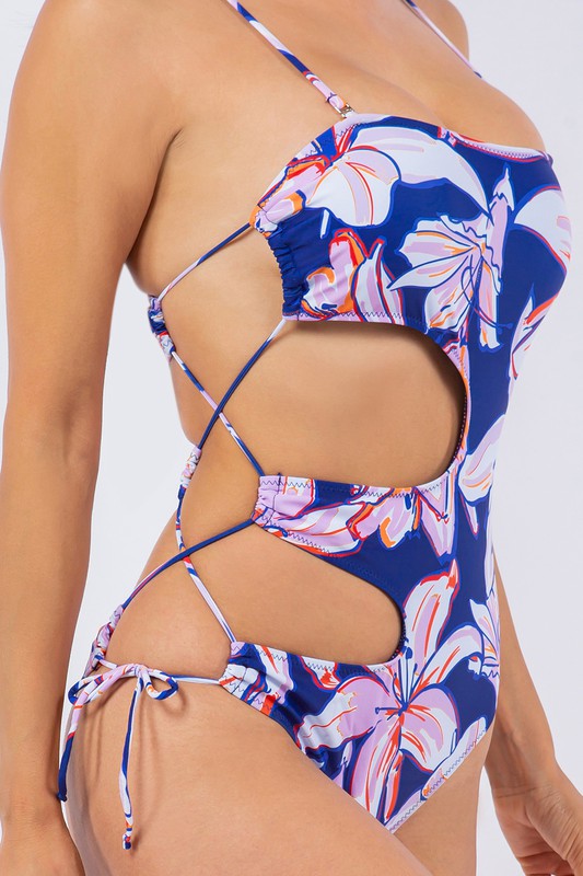 Island Bloom Cutout Monokini S1-M1-L1 3 pcs 1 pack