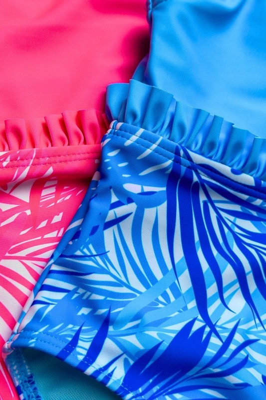 Tropical Breeze Ruffle Swimsuit 5 pcs pack