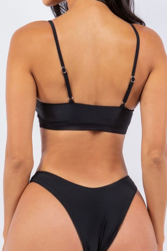 Golden Hour Cutout Bikini Set S-M-L 3 pcs 1 pack