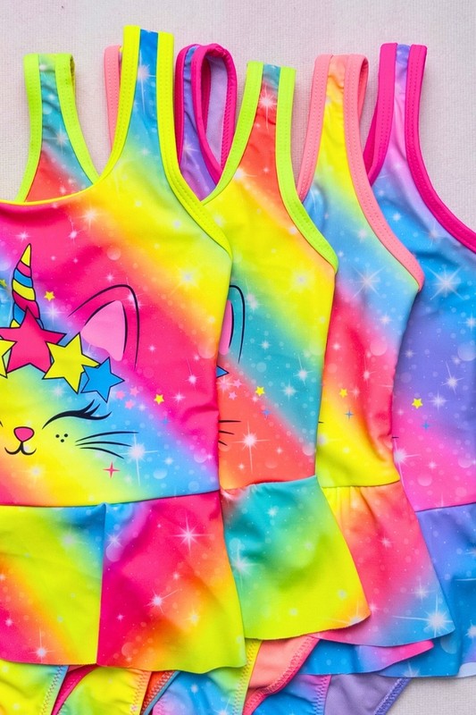 Magical Meow-unicorn Swim Dress 6 pcs pack