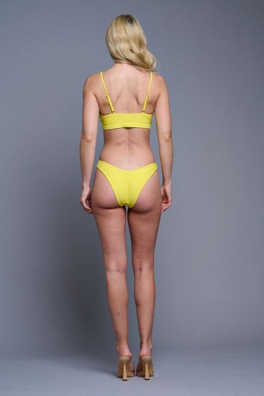 Golden Hour Cutout Bikini Set S-M-L 3 pcs 1 pack