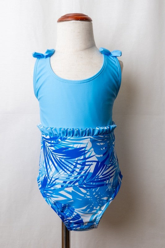 Tropical Breeze Ruffle Swimsuit 5 pcs pack