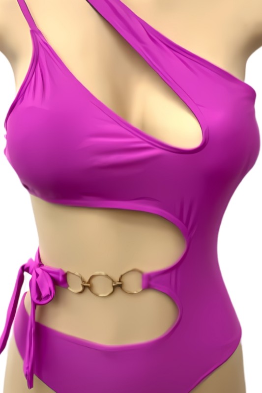 Bold One-Shoulder Cutout Swimsuit S1-M1-L1 3 pcs 1 pack
