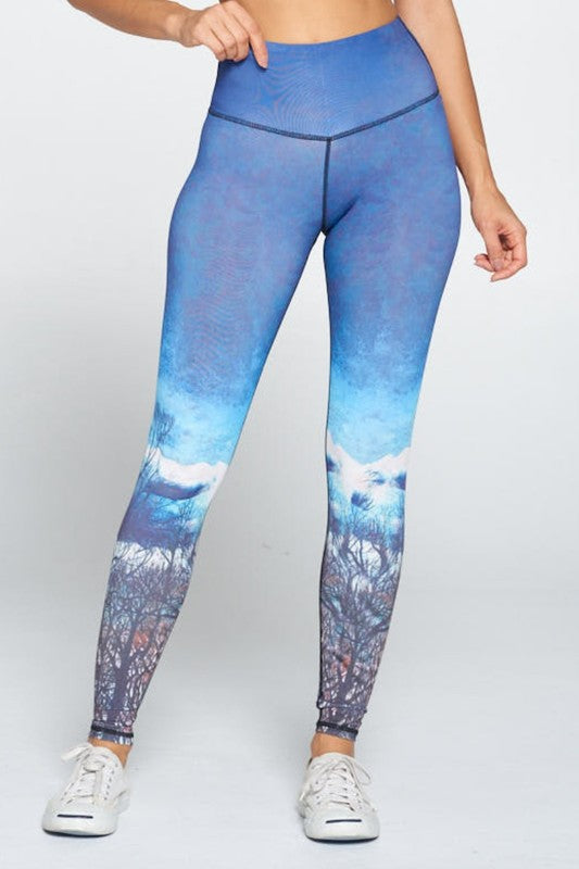 Wilderness Print Yoga Legging S2-M2-L2 6 pcs 1 pack