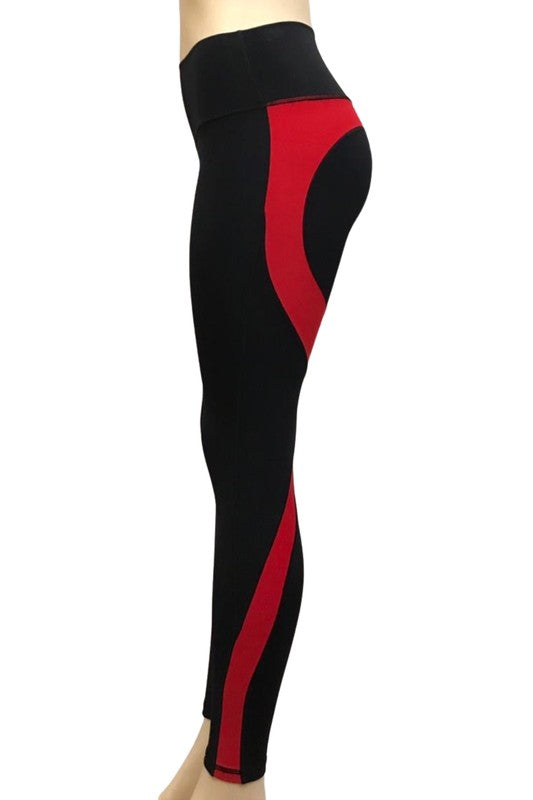 Heartbeat Curve Stipe Leggings S2-M2-L2 6 pcs 1 pack