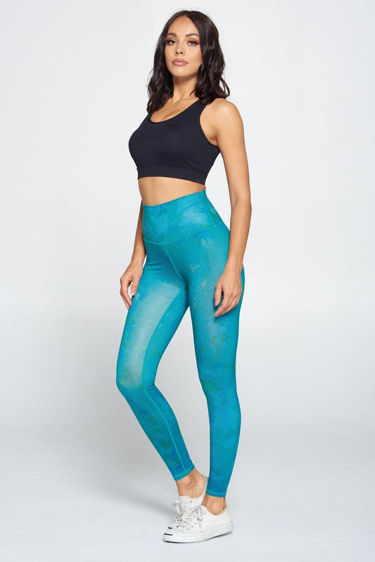 Light Camo Print Yoga Fitness Set S1-M1-L1 3 pcs 1 pack