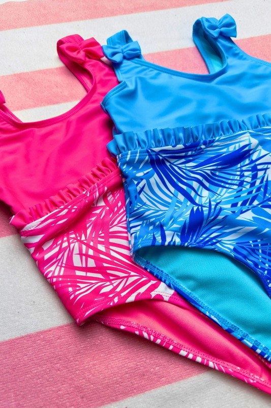 Tropical Breeze Ruffle Swimsuit 5 pcs pack