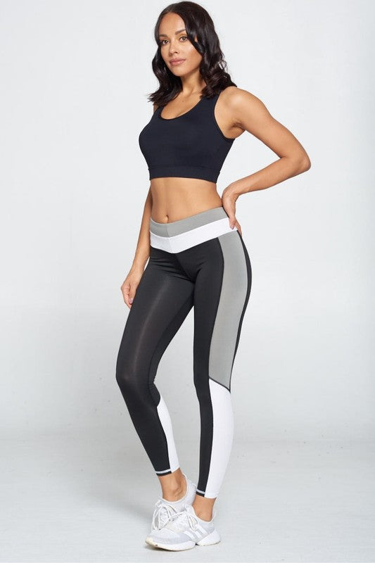 Monotone Color Blocked Legging