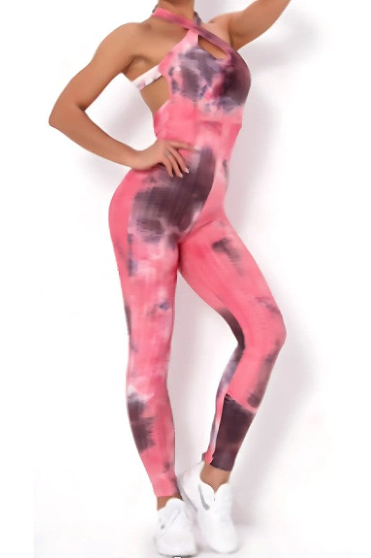 Tie-Dye Power Sculpt Jumpsuit S1-M1-L1-XL1 4 pcs 1 pack