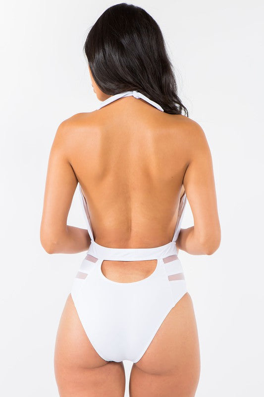 Deep V Open Back monokini S2-M2-L2 6 pcs 1 pack