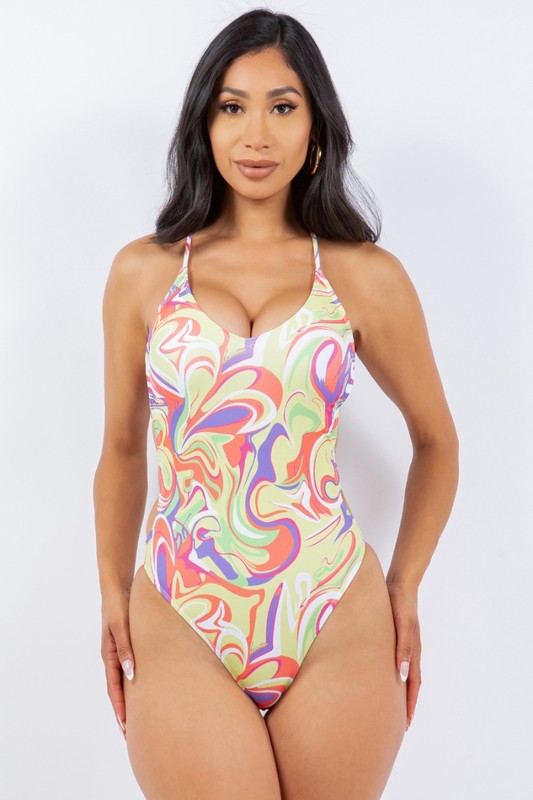 Liquid Mix Back O-Ring Strap One Piece Swimwear S1-M1-L1 3pcs 1 Pack (Copy)