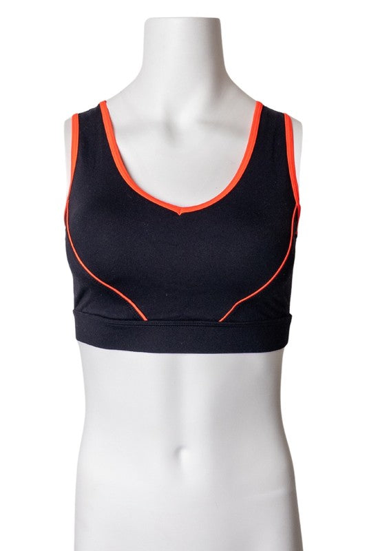 Strappy Back Mesh V-neck  Bra Top S2-M2-L2 6 pcs 1 pack