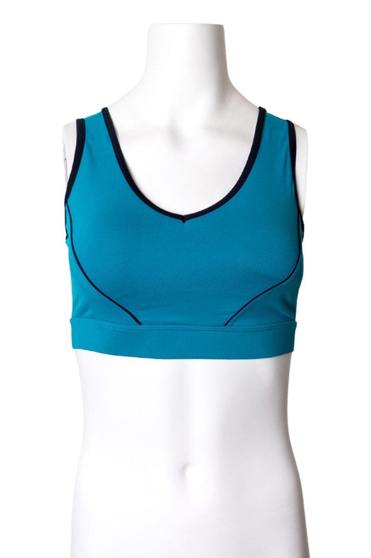 Strappy Back Mesh V-neck  Bra Top S2-M2-L2 6 pcs 1 pack