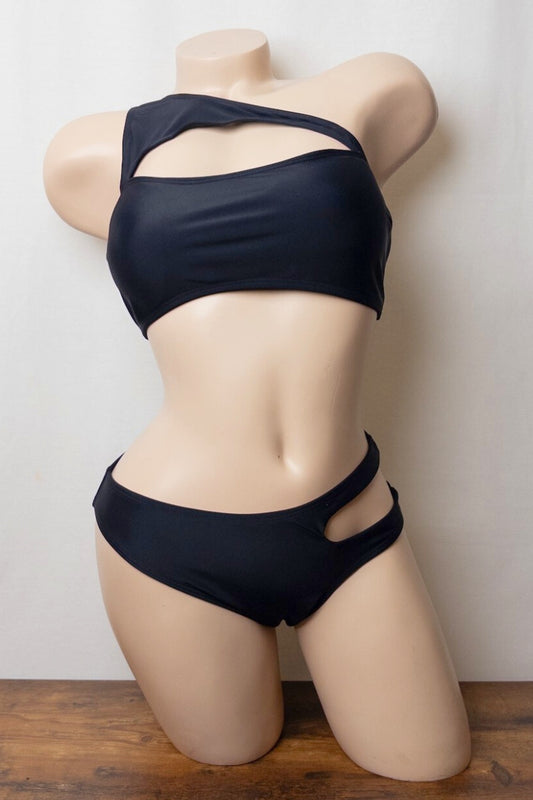 Midnight Cutout Bikini Set S-M-L 3 pcs 1 pack