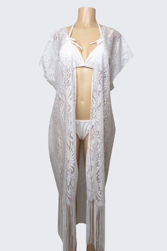 Lace Fringed Breeze Cover-Up S1-M1-L1 3 pcs 1 pack