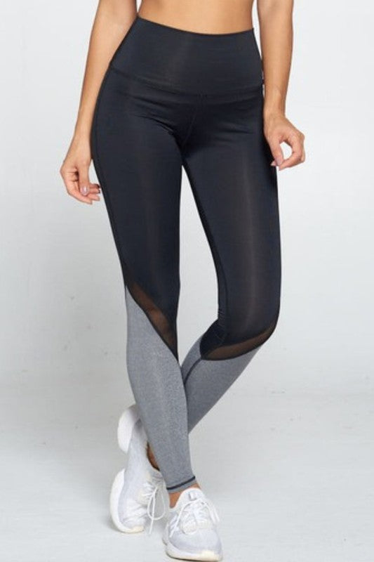 Shadow Mesh Panel Leggings S2-M2-L2 6 pcs 1 pack
