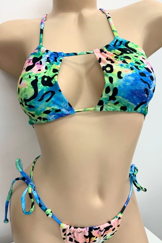 Neon Wild Tie-Dye Bikini Set S1-M1-L1 3 pcs 1 pack
