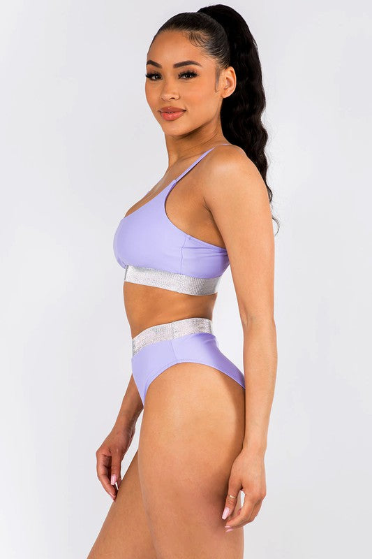 Sporty high waist 2 piece swimsuit S1-M1-L1 3 pcs 1 pack