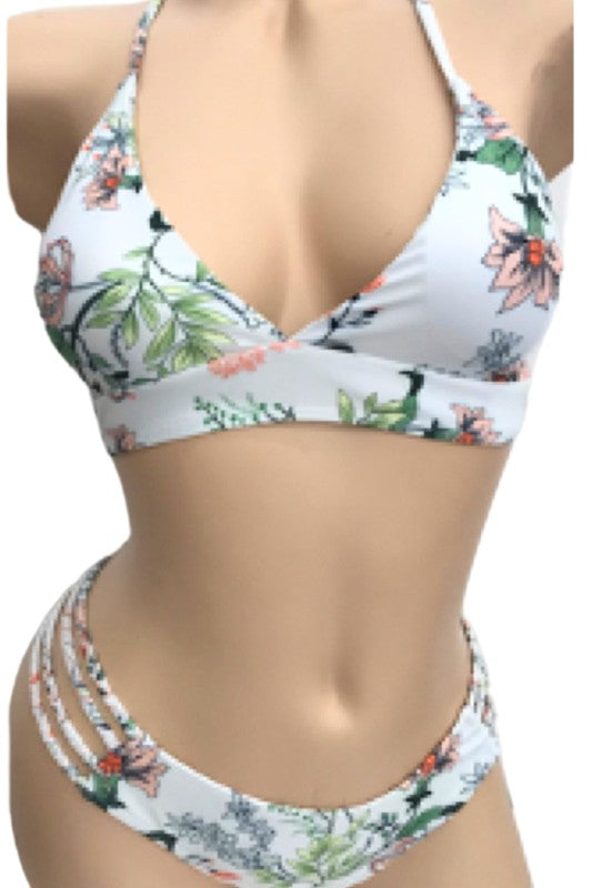 Oriental Flower Mix High Leg Bikini S1-M1-L1 3 pcs 1 pack