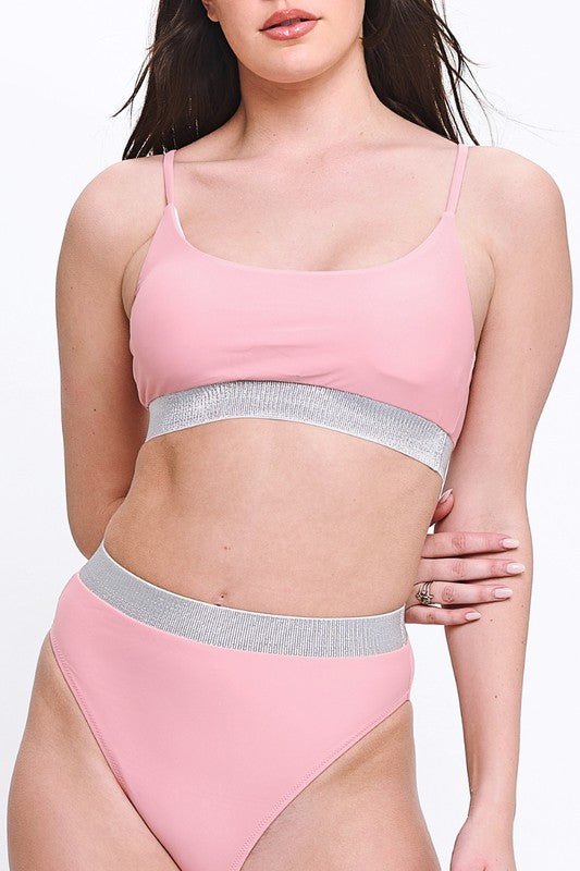 Sporty high waist 2 piece swimsuit S1-M1-L1 3 pcs 1 pack