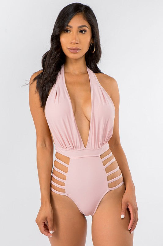 Empire V-neck Halter Side String Swimsuit S1-M1-L1 3 pcs 1 pack