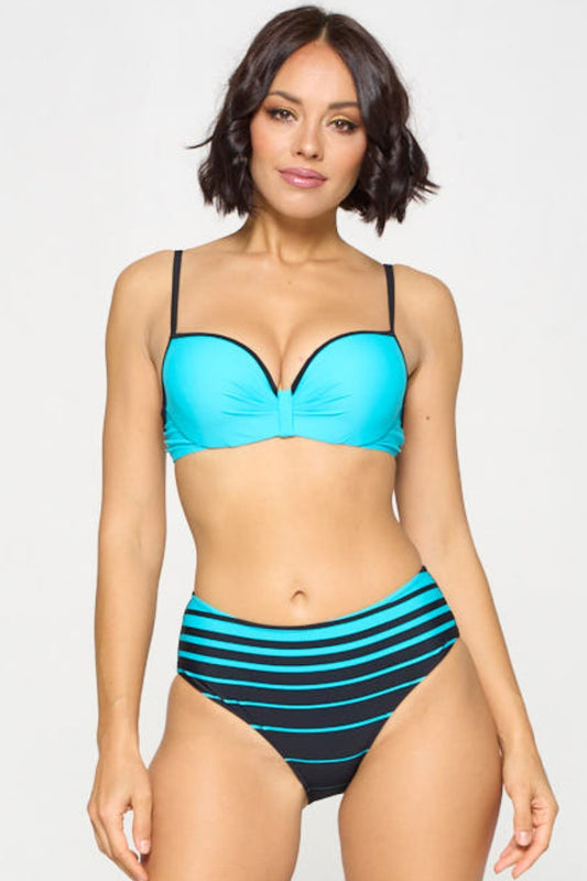 Solid Stripe Mix Active Bikini Set S2-M2-L2 6 pcs 1 pack