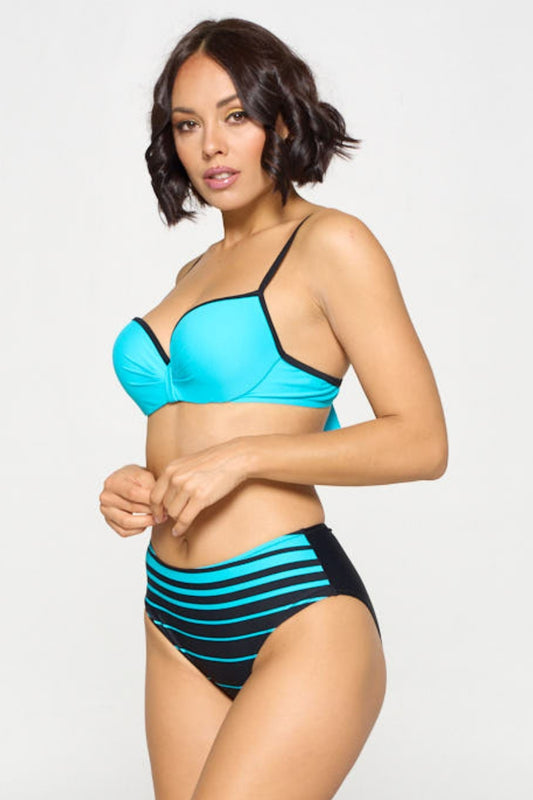 Solid Stripe Mix Active Bikini Set S2-M2-L2 6 pcs 1 pack