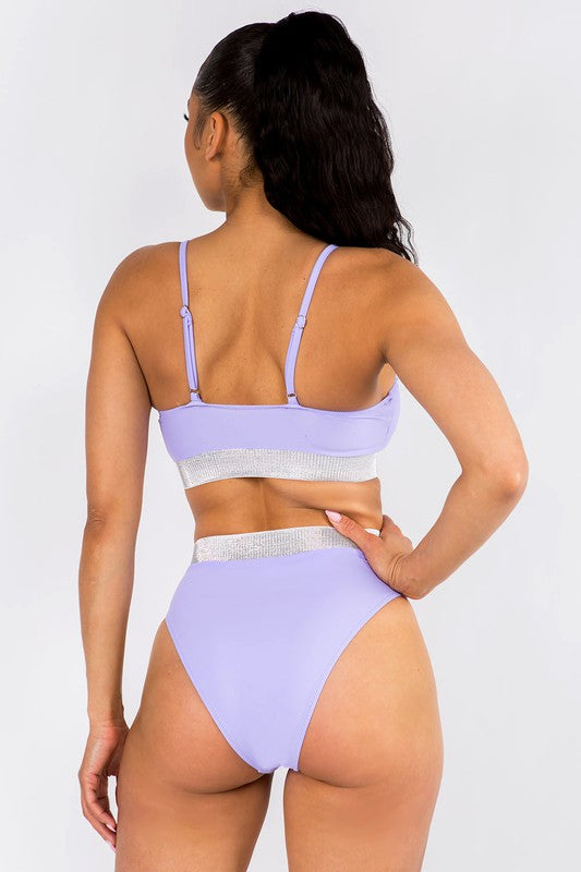 Sporty high waist 2 piece swimsuit S1-M1-L1 3 pcs 1 pack